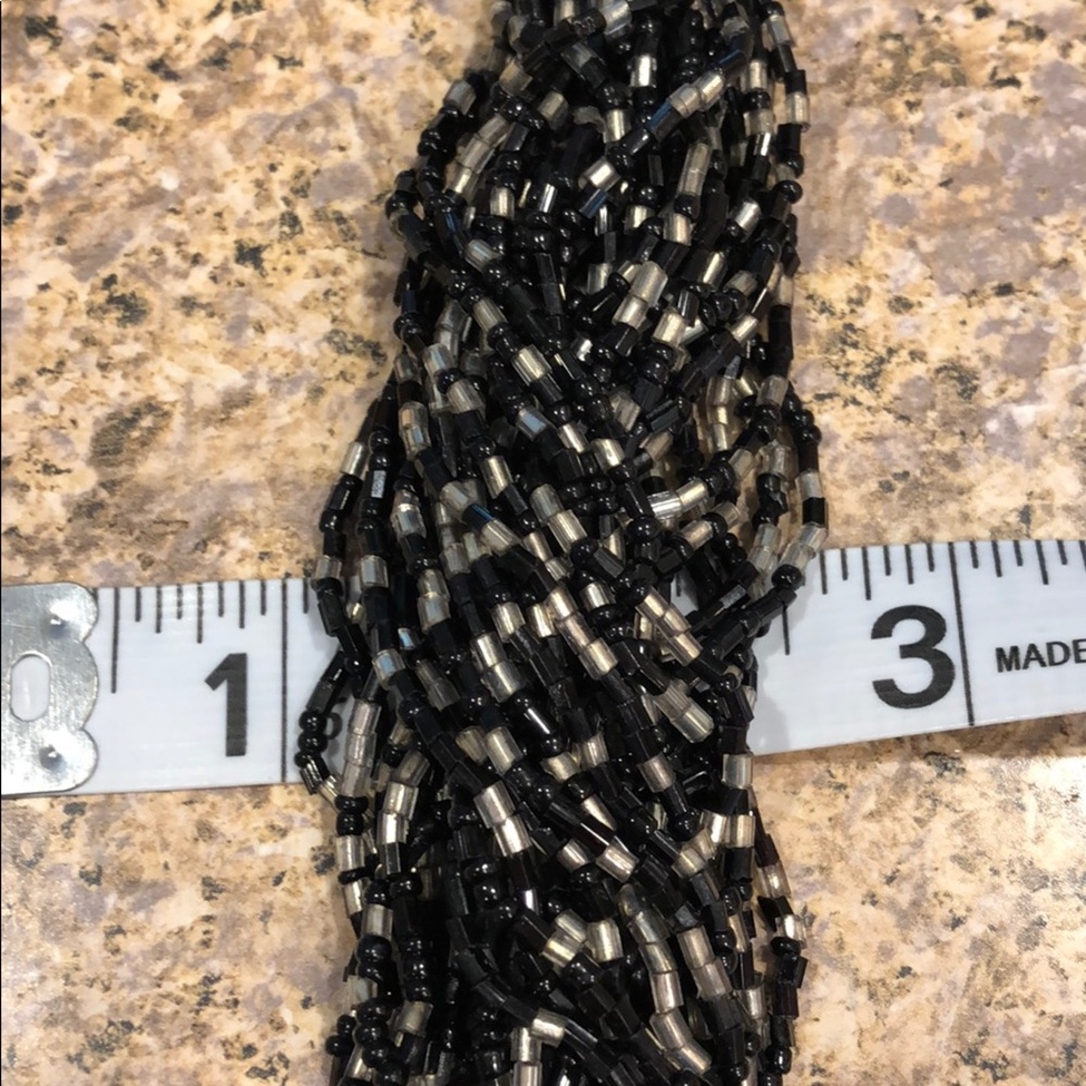 Coldwater Creek Black & Silver Necklace - Picture 8 of 8